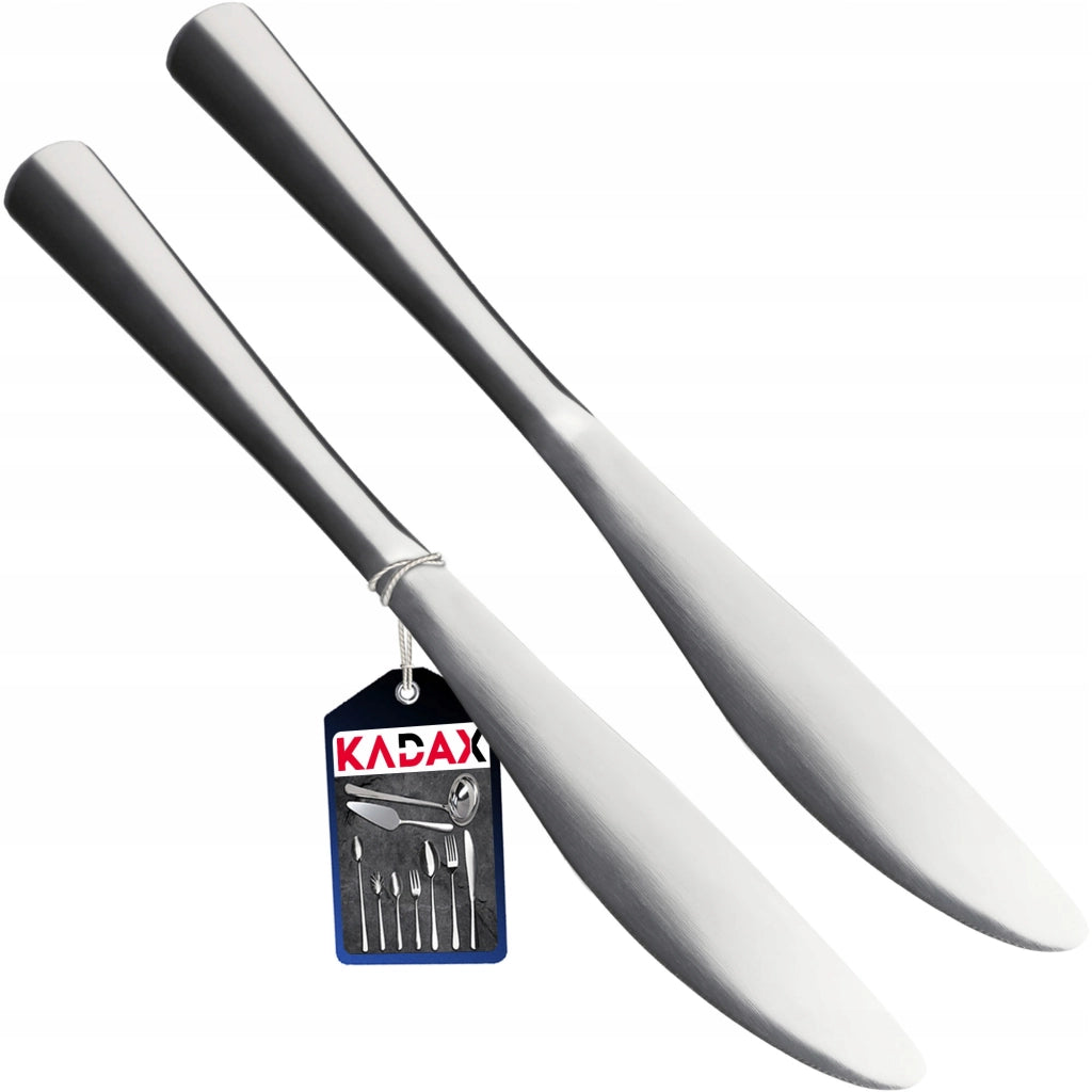 Set di coltelli da tavola KADAX in acciaio inossidabile, 2 pezzi.
