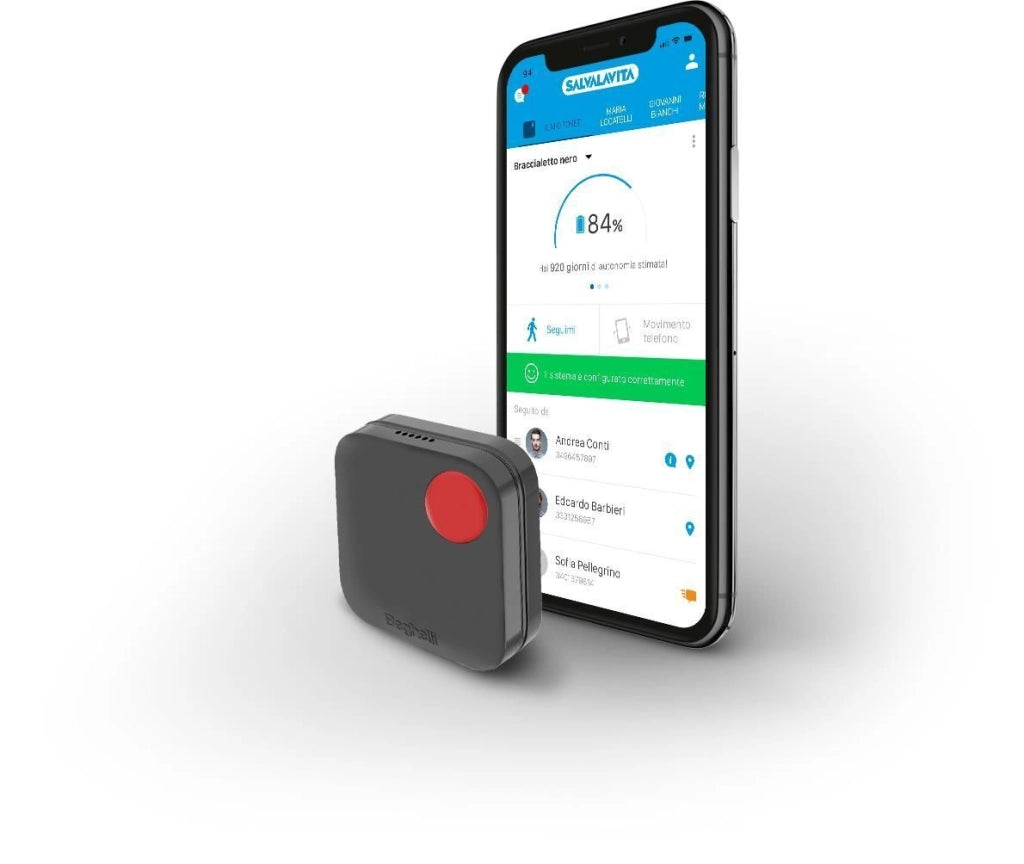 Beghelli Salvalavita Pocket GSM Personale Nero