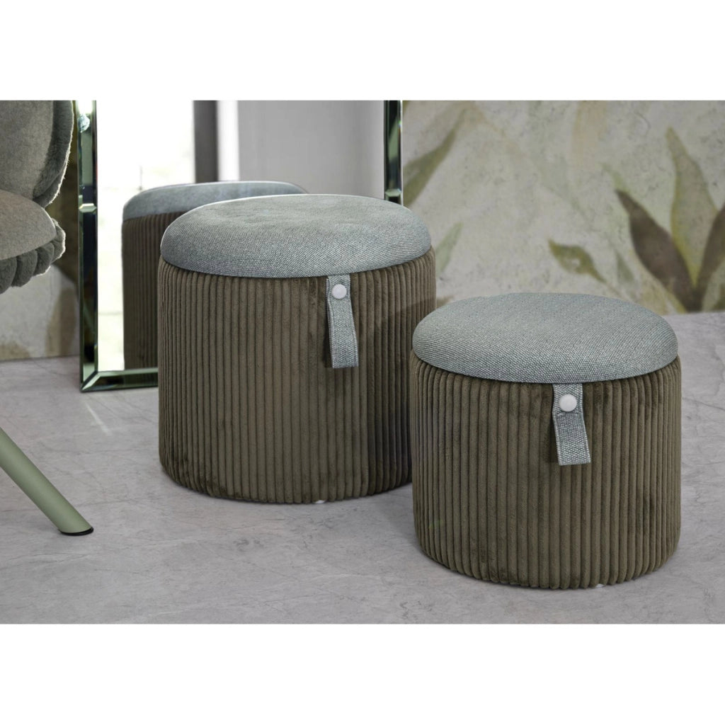 Pouf VKH719, Verde, MDF, 38x38x38 cm