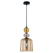 Sospensione Tropea vetro ambra E27 15W Light Prestige