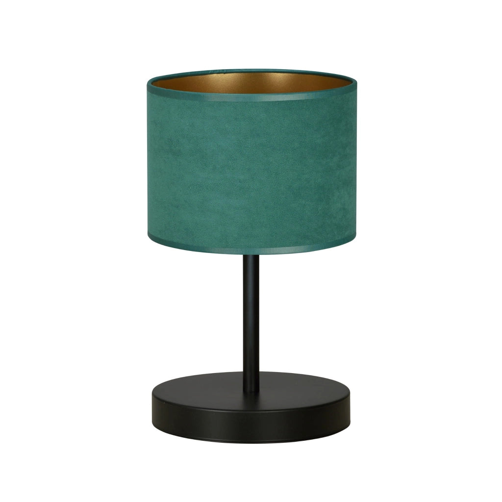 Lampada da comodino Emibig Hilde nero/verde E27 34cm