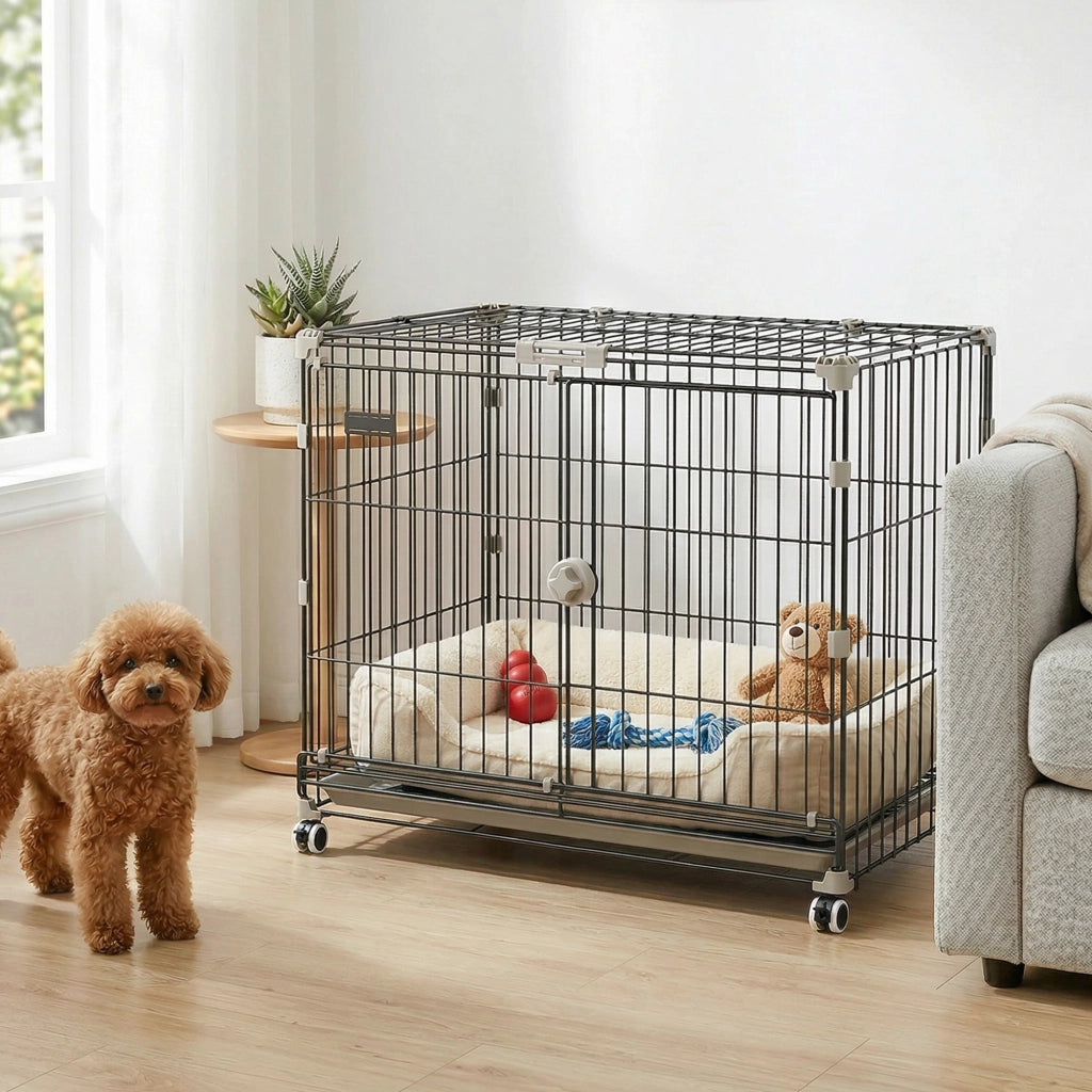 Cage per Cani ¨C Minimal ¨C Nero 75.5x46x64.5cm