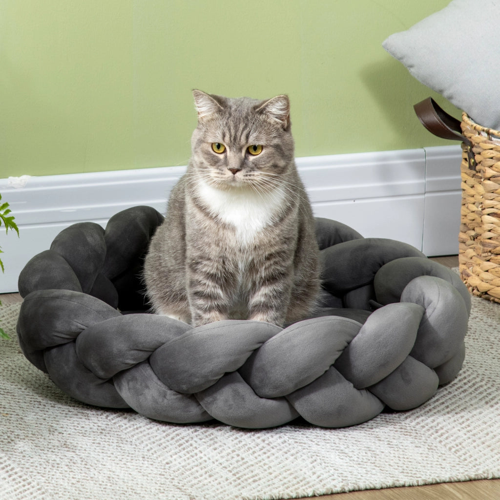 Letto per Cani Piccoli ¨C Minimal ¨C Grigio 55x55x14 cm