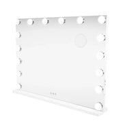 Specchio LED Hollywood 80cm, 3 Luci, BT, USB, 10x Zoom, Dimmer