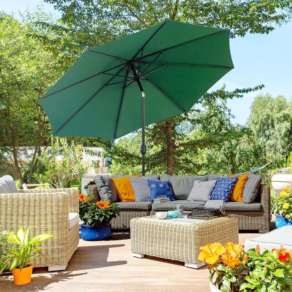 Ombrellone da giardino ¨C zephmum ¨C grigio 295x250 cm