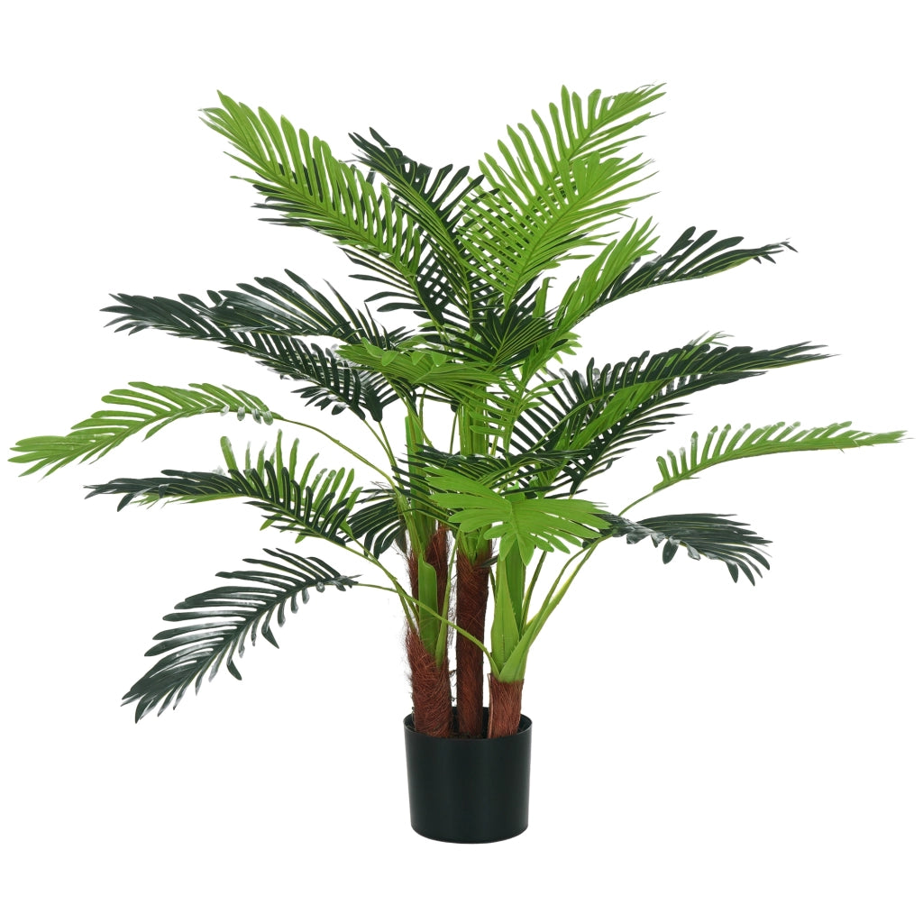 Palma Artificiale ¨C zephmum ¨C Verde, Plastica, con Vaso, 100 cm