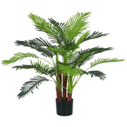 Palma Artificiale ¨C zephmum ¨C Verde, Plastica, con Vaso, 100 cm