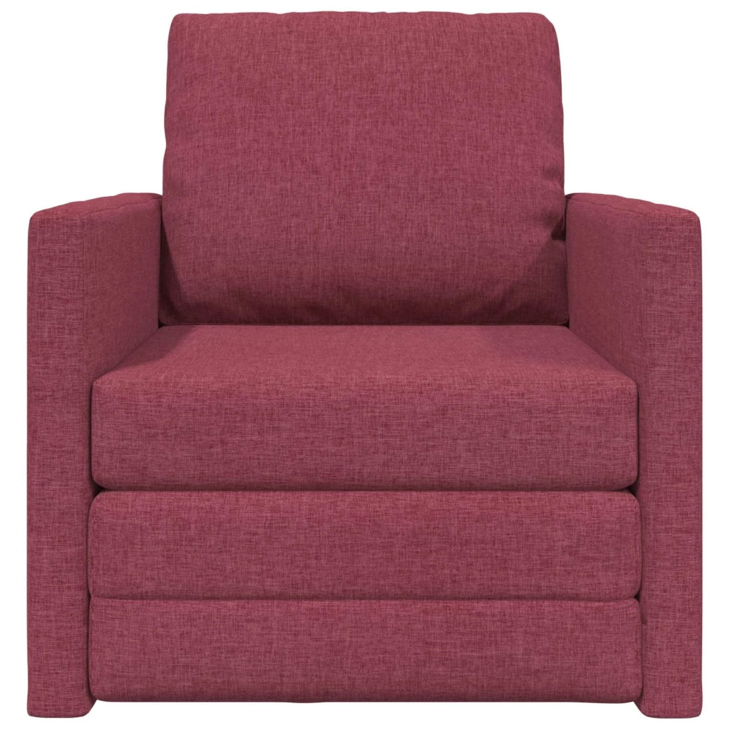 Divano letto Rosso Vino 74 x 77 x 81 cm Tessuto 4106624