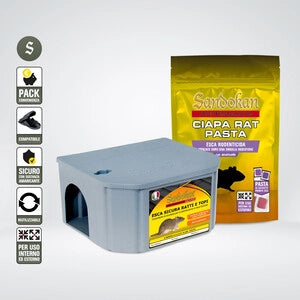 CONTENITORE P/ESCA TOPICIDA C/ ESCA PASTA 150 G- 1,0 confezione