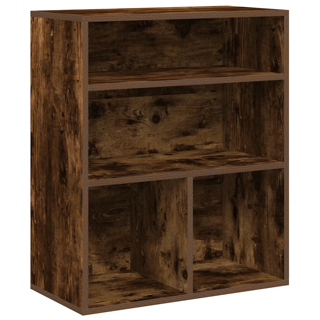 Libreria Rovere Fumo 60x30x71,5 cm in Legno Multistrato 860314