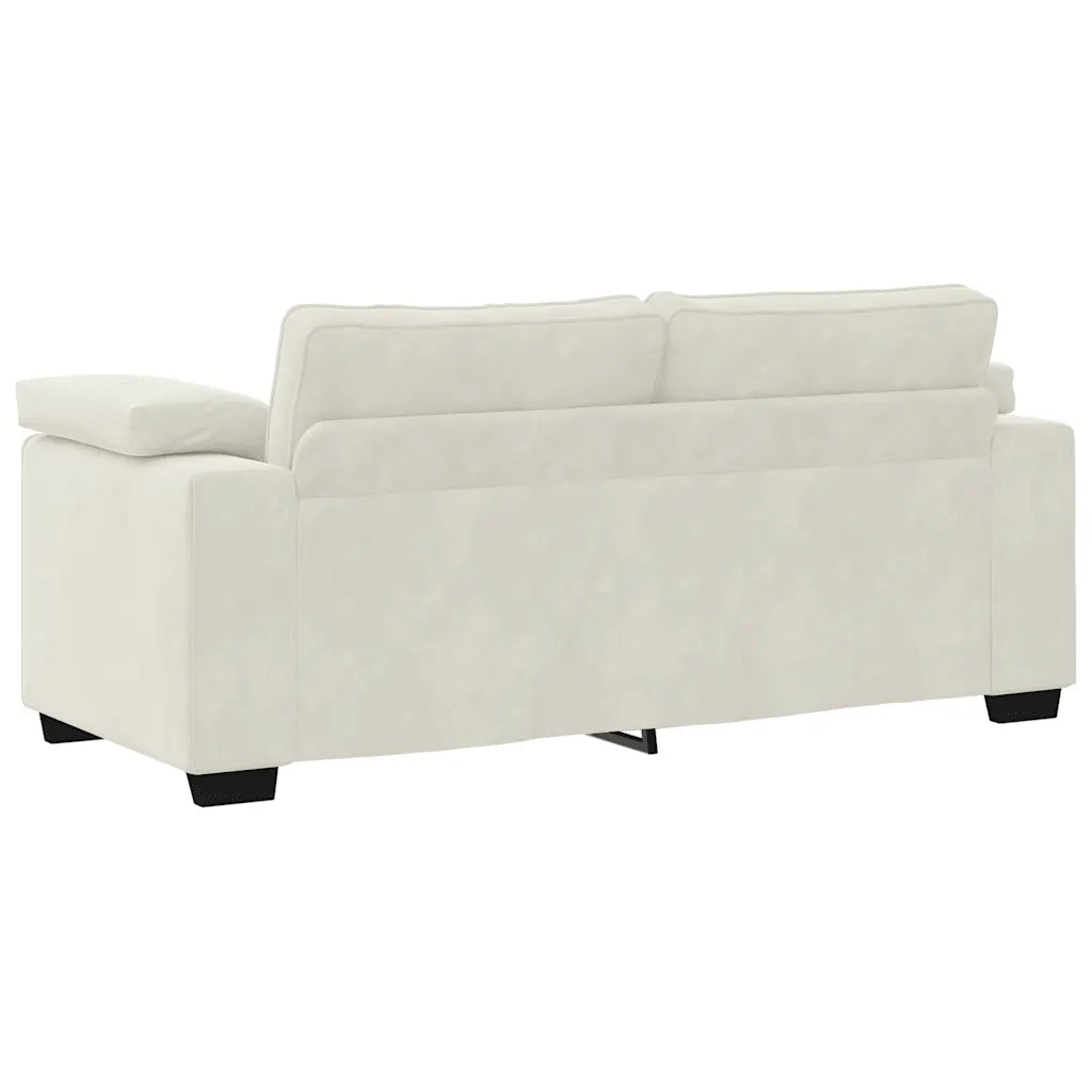Divano Divanetto Crema 180x77x82 cm in Velluto 4105275