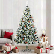 Albero di Natale artificiale Verde e bianco 210 cm 3395189