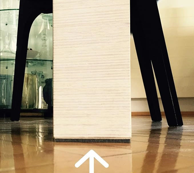 FELTRINI RETTANGOLARI  25x35 mm - Bianco - Blister 6 pezzi