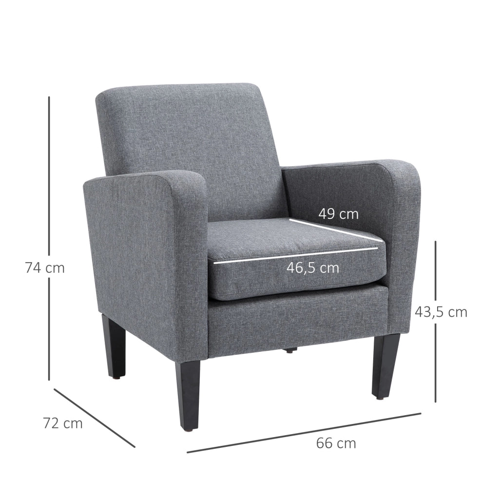 Poltrona Relax ¨C Minimal ¨C Grigio Chiaro 66x72x74 cm