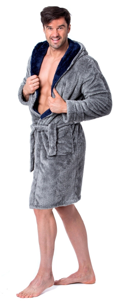 Accappatoio Jordan Grey-navy Men M