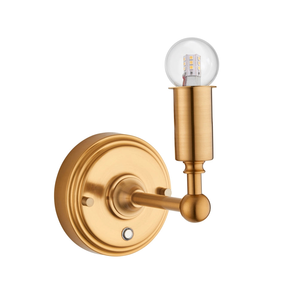Applique LED ricaricabile 1,5W dimmer ottone antico Endon