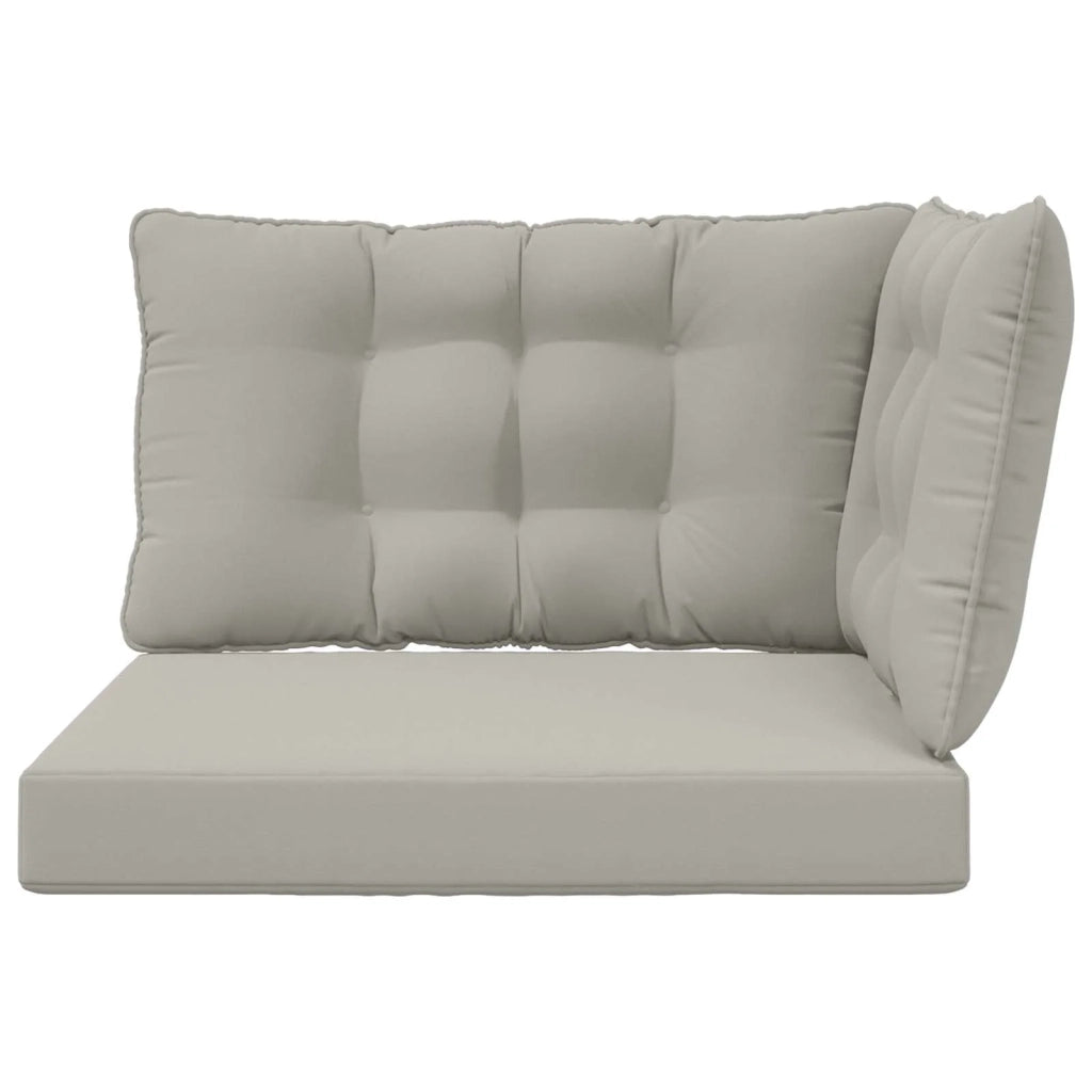 Cuscino per divano da esterno 3 pcs Grigio Poliestere 900915