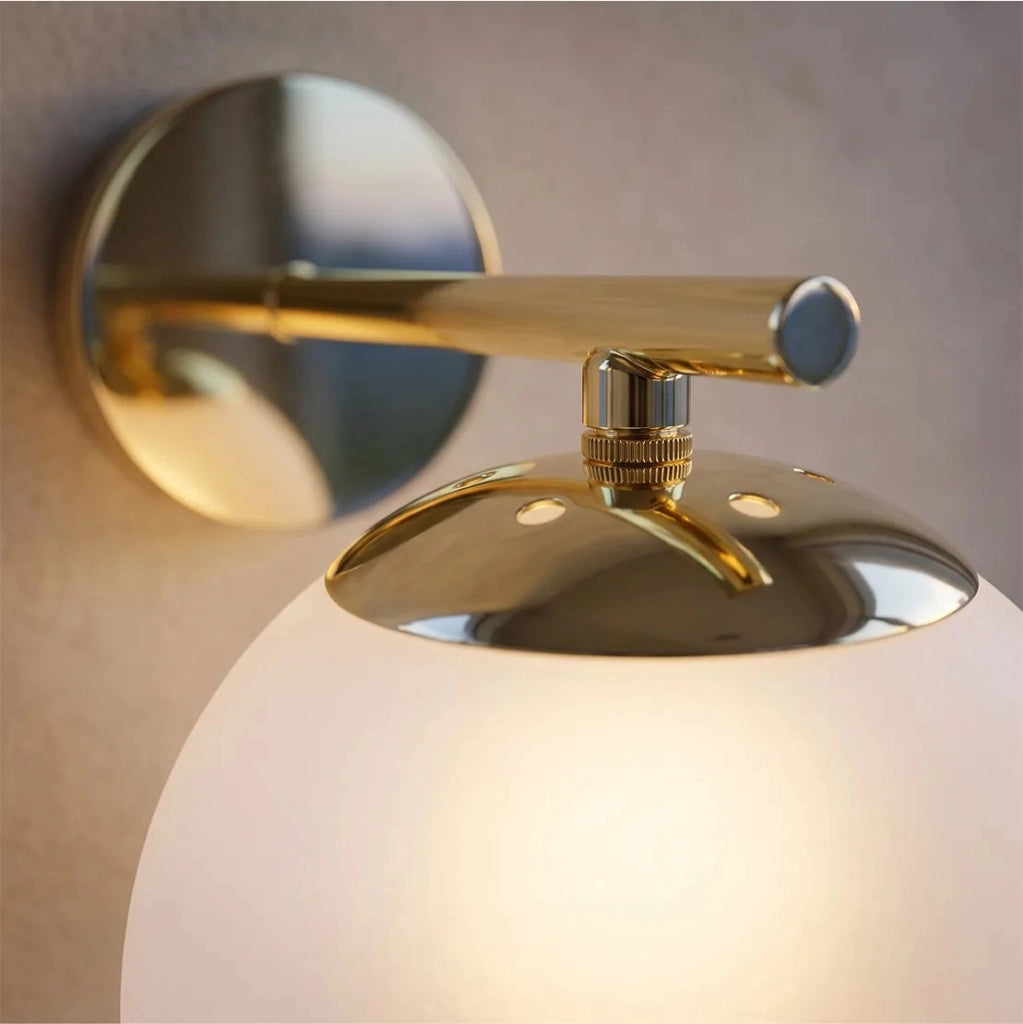 Lampada Da Parete Vetrata Gold APP684-1W