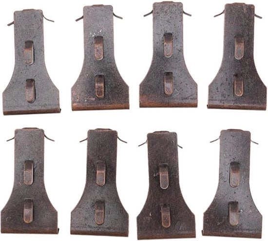 Hanger per pietra da forno - 8 pezzi Clip in acciaio per appendere pietre da forno - Adatto per altezze standard di pietra da forno da 2 1/4 pollici a 2 3/8 pollici.