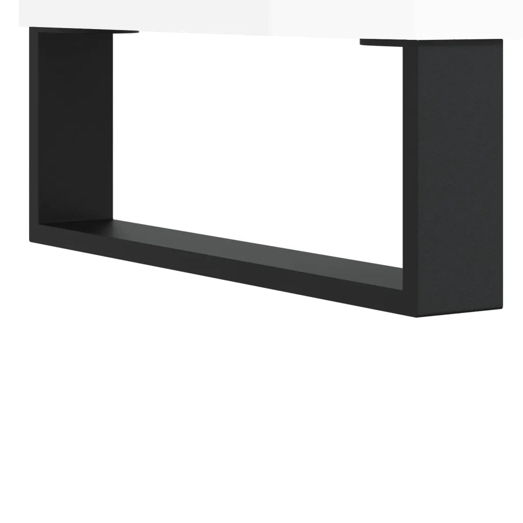 Mobile Porta Dischi Bianco Lucido 74,5x38x48 Legno Multistrato CFW7626031