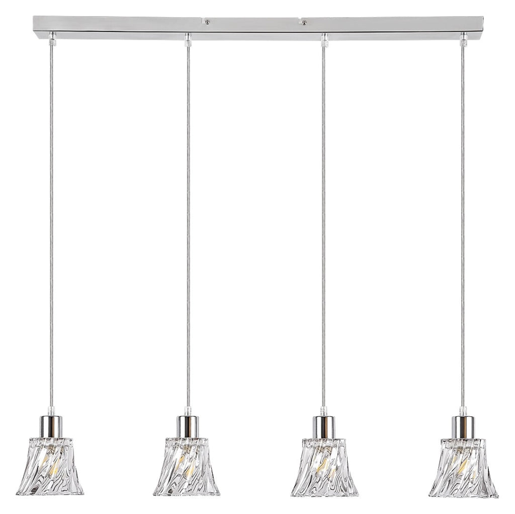 Rabalux Hestia lampada a sospensione cromata 4xE14 120cm