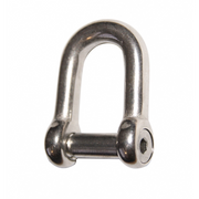 GRILLO INOX PERNO INCASSATO Ø MM.6 AISI 316 S.S.  D-SHACKLES Ø MM.12