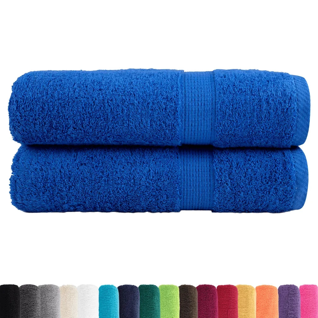 Asciugamani da doccia premium SOLUND 2 pezzi blu 70x140 cm 600 g/m2