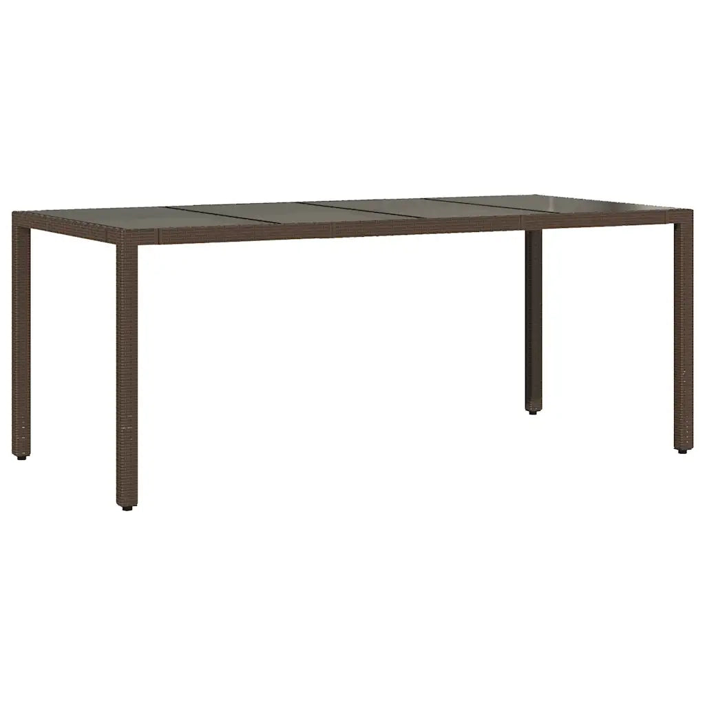 Set Bistrò da Giardino 9 pz con Cuscini in Polyrattan Marrone 3277070