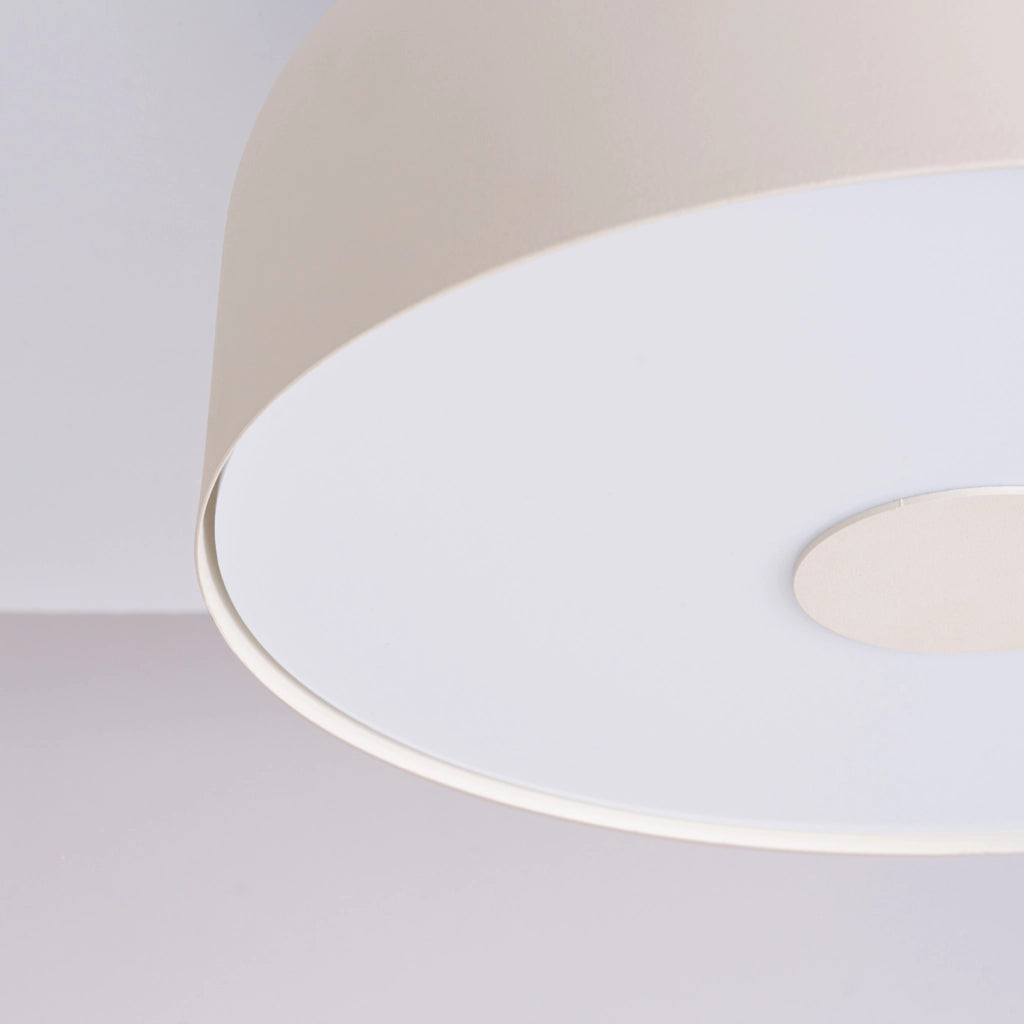 Plafoniera moderna beige rotonda Ø30 4xE27 TEKNAR
