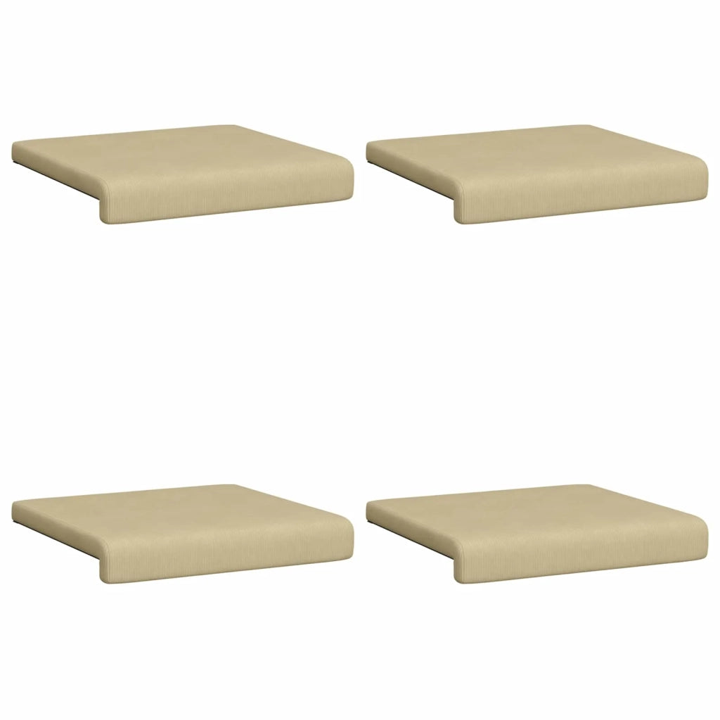 Cuscino per panchina 4 pcs corduroy Grigio Verde 42043139