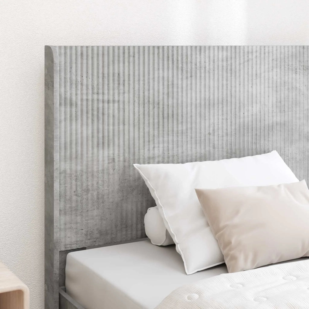 Testiera Letto Grigio Cemento Legno ingegnerizzato 889648