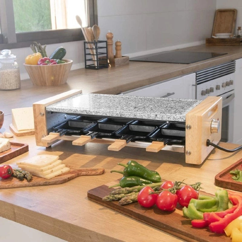CECOTEC 03101 - Raclette Cheese&Grill 8600 Wood AllStone