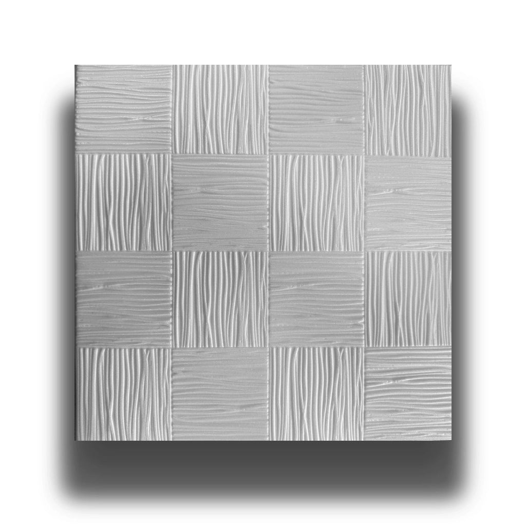 10 o 20mq (40 oppure 80 pezzi) di pannello decorativo 3D a soffitto in EPS isolante 50x50cm TERRA - Pacco da 10 metri quadrati