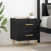Armadio da Notte 2 pcs Rovere Nero 40 x 35 x 47,5 cm 882000