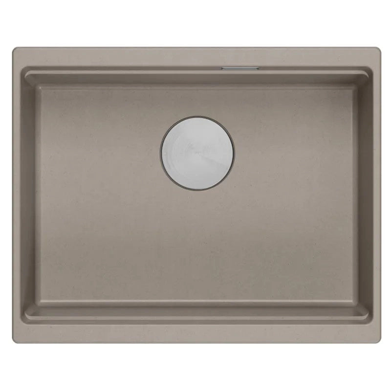 Lavello In Granito Logan 100 Beige Tappo acciaio