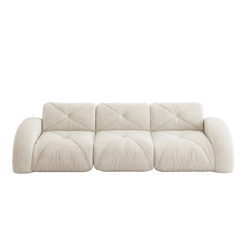 Sof¨¤ modulare senza cornice extra grande - Zephmum- 3 posti tessuto Chenille antiscivolo
