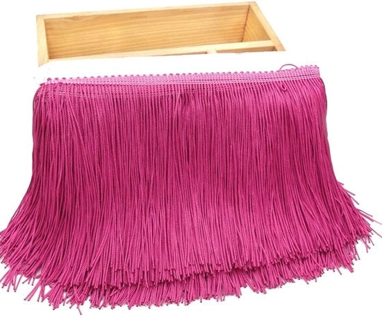 Banda di decorazione in seta con frange - 10 metri - 15 cm larga - Accessori per cucito - Adatta per costumi e decorazioni