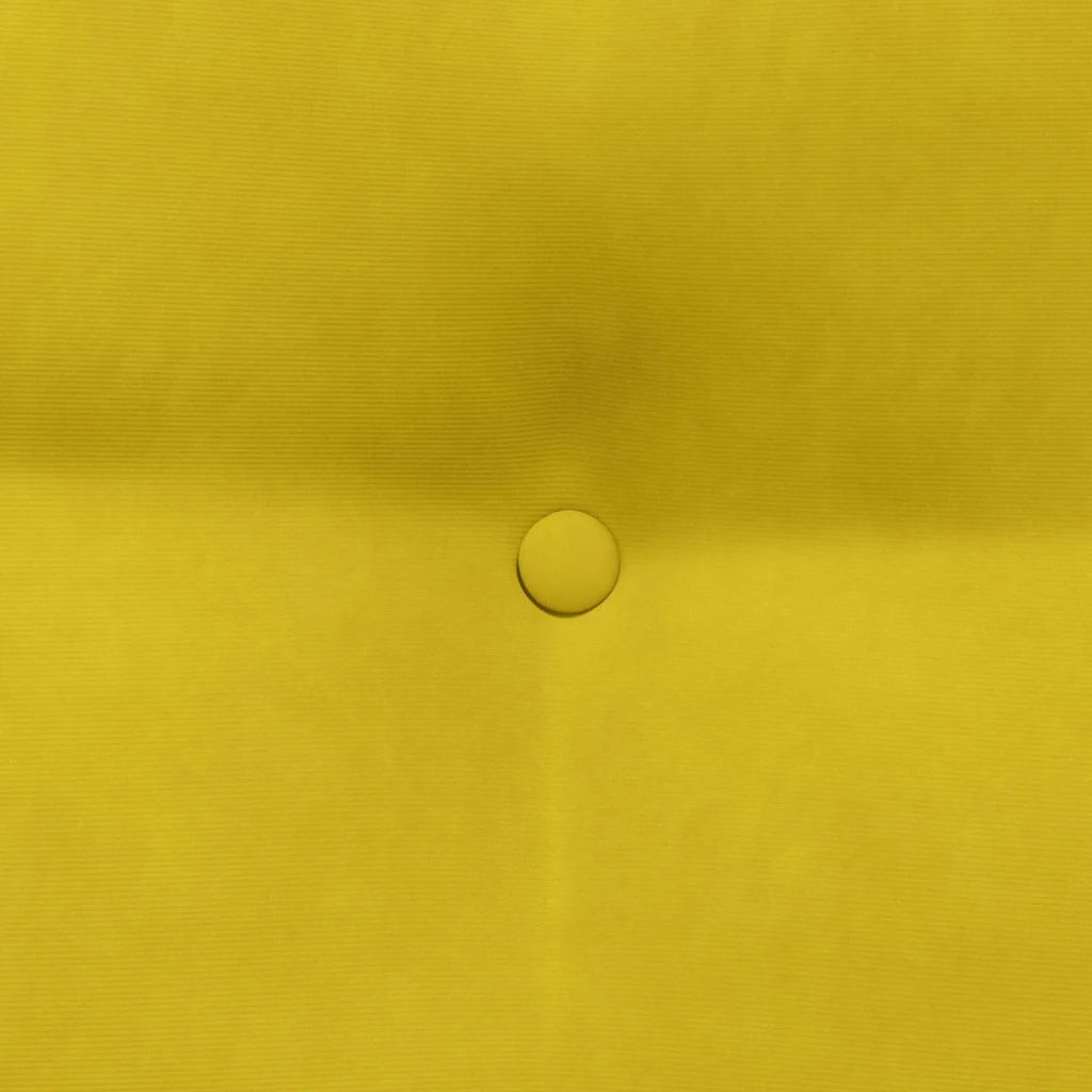 Cuscino per Schiena | Cuscino dorsale Giallo 45 x 24 x 50 cm Velluto