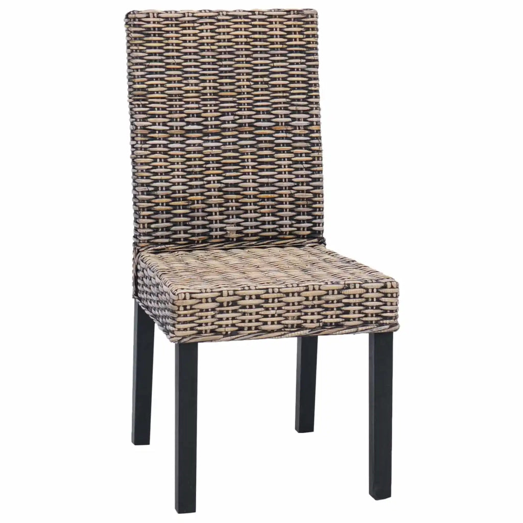 Sedia da pranzo 2 pcs Nero Lavato 45 x 54 x 93 cm 42012421
