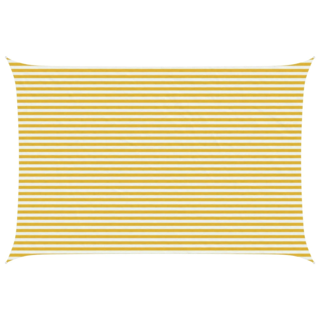 Telo Ombra Giallo e Bianco 4 x 7 m HDPE 42032837