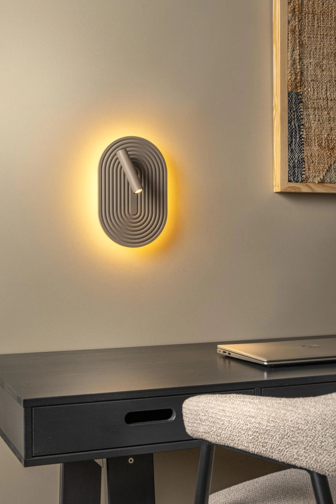 Applique LED CARMINO beige legno Lucide