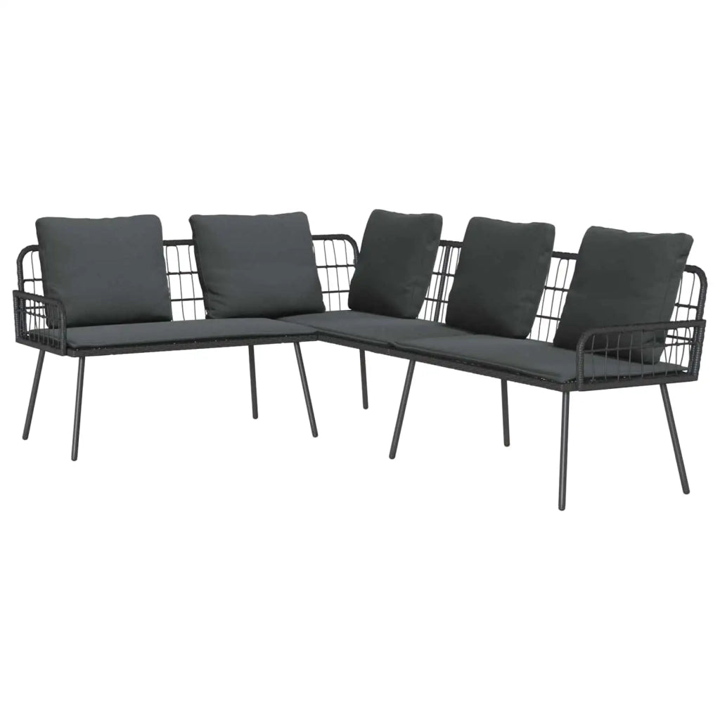 Divano con cuscino Antracite 173 x 231 x 90cm Acciaio 4108263