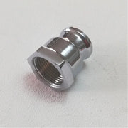 Manicotto ridotto da 1''x 3/4'' in ottone cromato ff