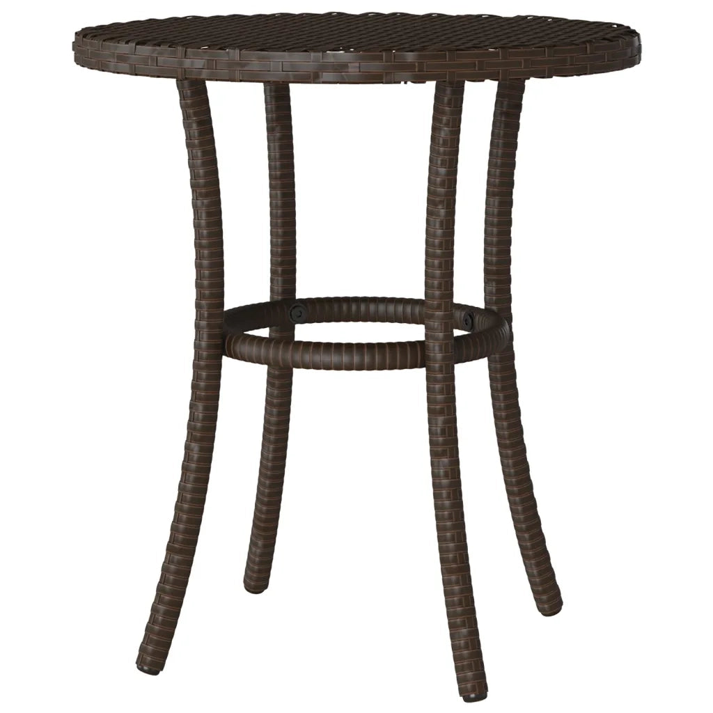Set Bistrò 3 pz con Cuscini Marrone in Polyrattan 365226