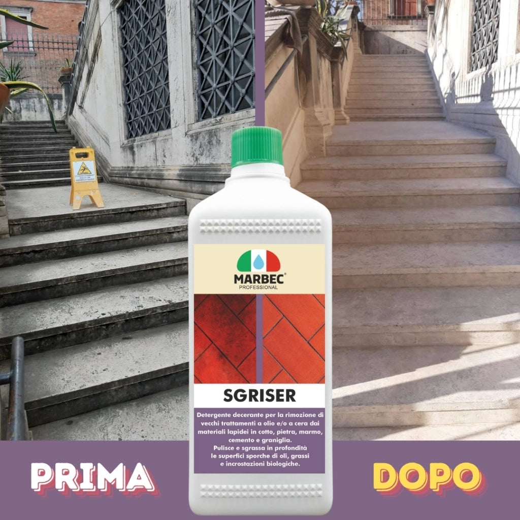 Detergente sgrassante professionale SGRISER   5LTx4Pz