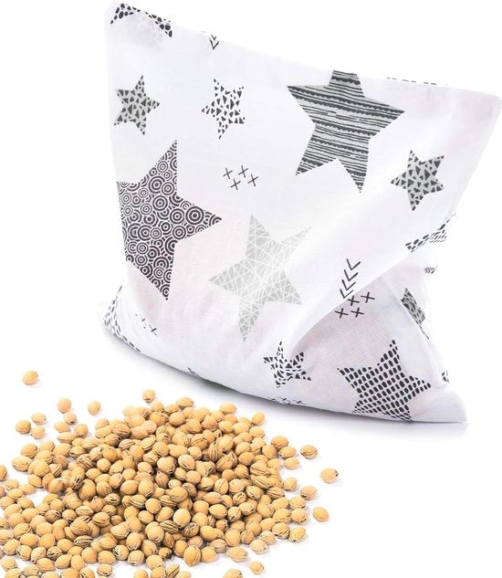 Cuscino termo e cuscino freddo, 22 x 22 cm, Ideale per la rilassamento e la massaggio, Adatto per adulti e bambini, Rosa