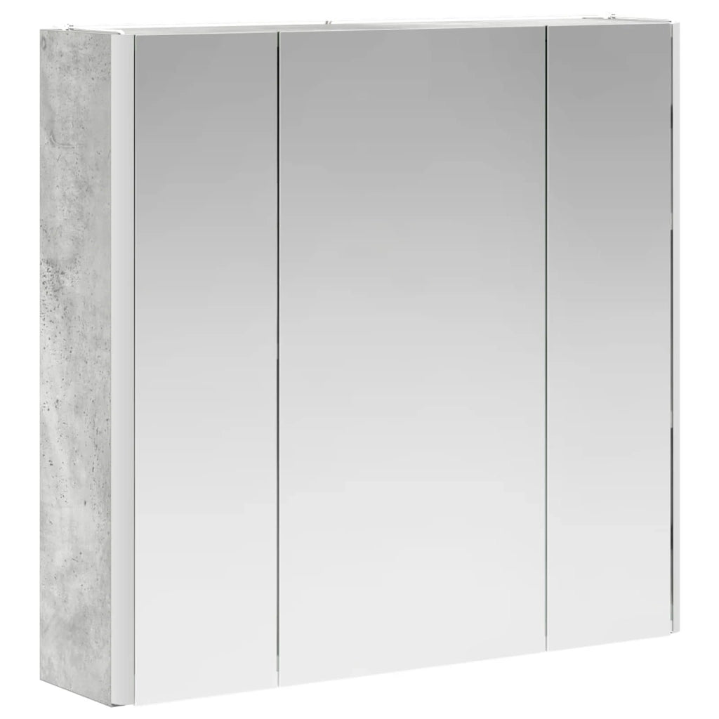 Mobiletto per specchio da bagno Grigio cemento 889250