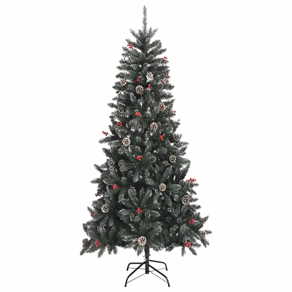 Albero di Natale artificiale con 300 LED Verde 210 cm 3395895