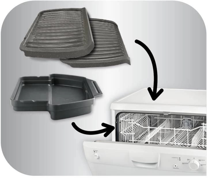 Tefal GC7058 OptiGrill Grill a contatto 2000 W 6 programmi Superficie 600 cm² colore Nero