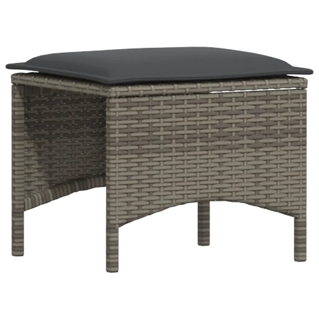 Set Divani da Giardino 4 pz con Cuscini a Forma di L Polyrattan 3365326